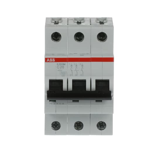 Miniature Circuit Breaker - S200M - 3P - C - 20 ampere